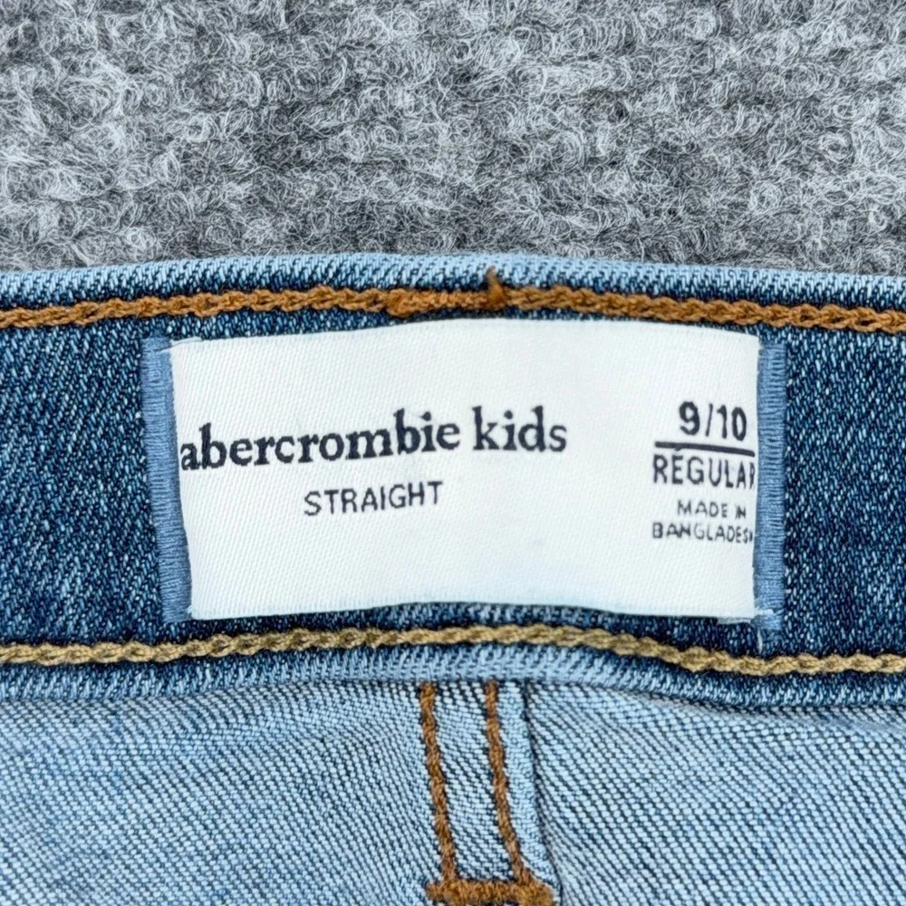 abercrombie kids Straight Jeans Kids 9/10 Cotton Blend Blue